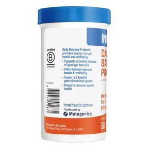 (PRE ORDER) Inner Health Daily Balance Probiotic 60 Capsules shelf life 2yrs